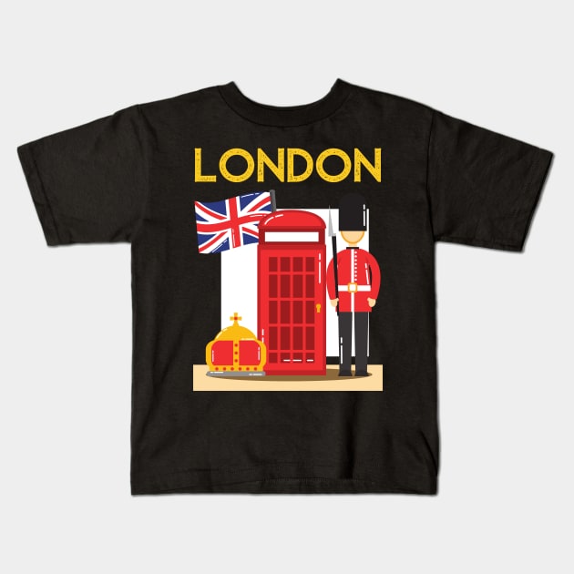 I Love London UK Travel more Wanderlust love Explore the city travel London souvenir Kids T-Shirt by BoogieCreates